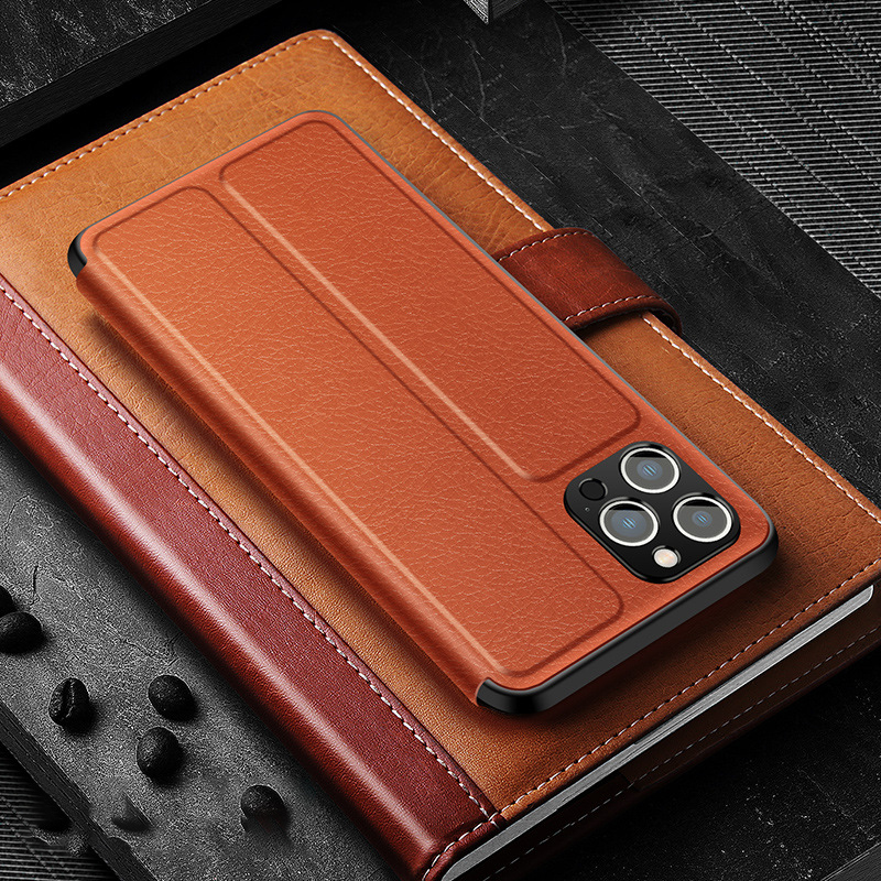 Flip Cover, Shockproof, Full Wrap Leather Phone Case